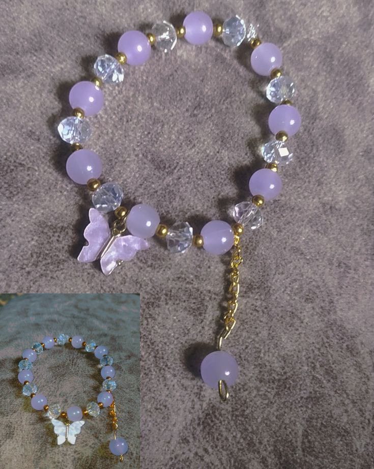Timeless Threads: Handmade Charm Bracelet”  “Boho Bliss: Handcrafted Beaded Bracelet”